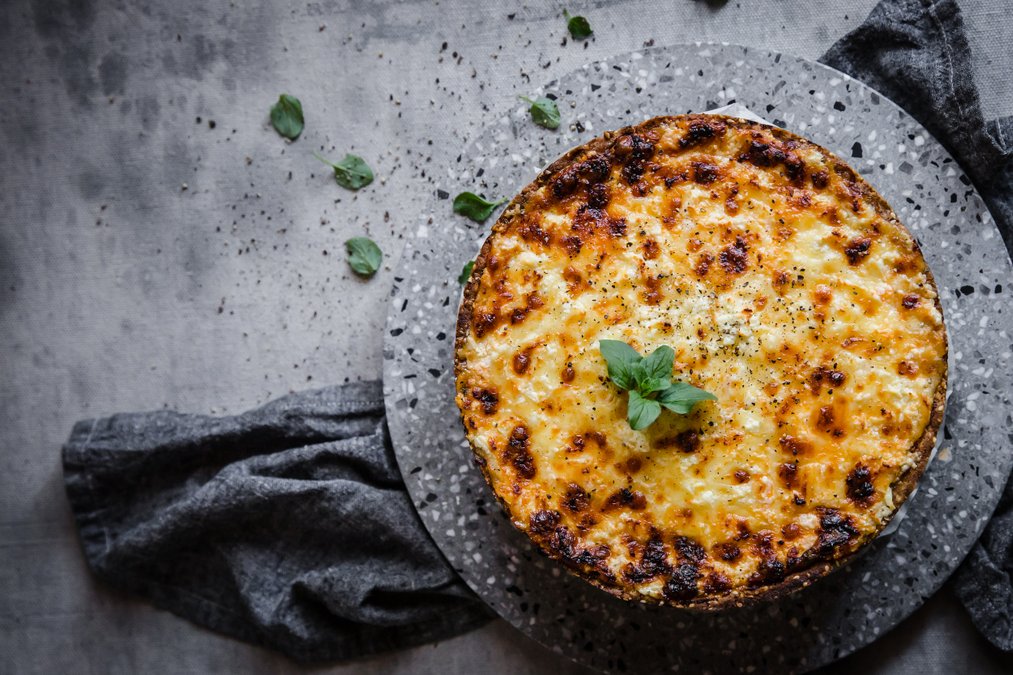 Köttfärspaj med kesotäcke
