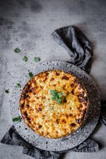 Köttfärspaj med kesotäcke