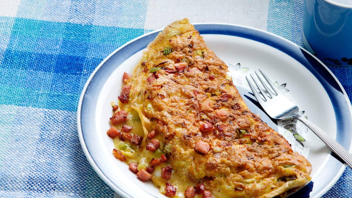 Bondomelett med grön paprika