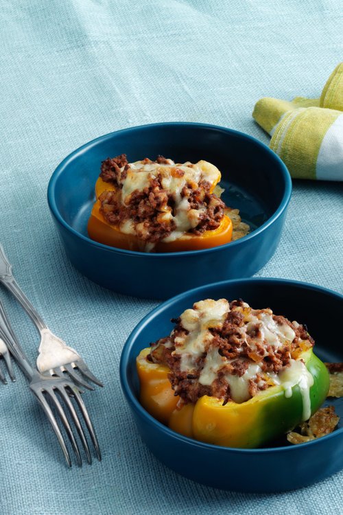 Fylld paprika med köttfärsröra