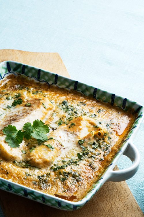 Thaifisk med kokosgrädde
