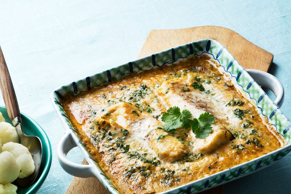Thaifisk med kokosgrädde
