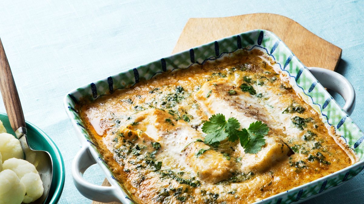 Thaifisk med kokosgrädde