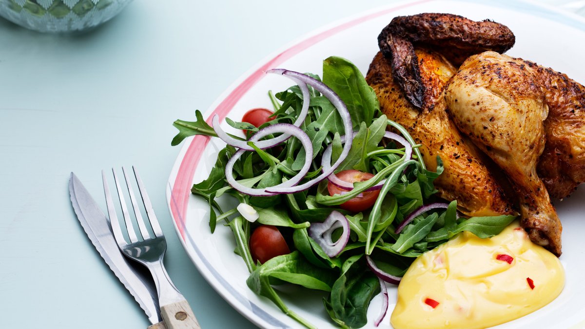 Grillad kyckling med chilibearnaise