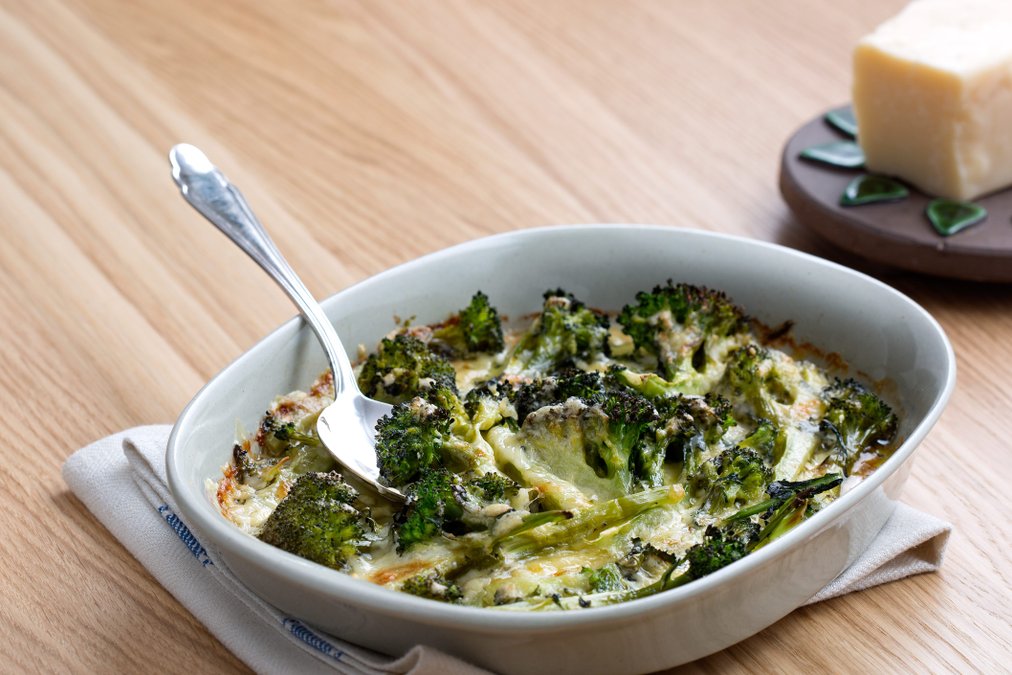 Ostgratinerad broccoli