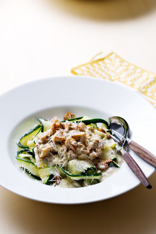 Tagliatelle med köttfärs- och ädelostsås