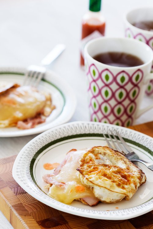 Äggmacka med ost
