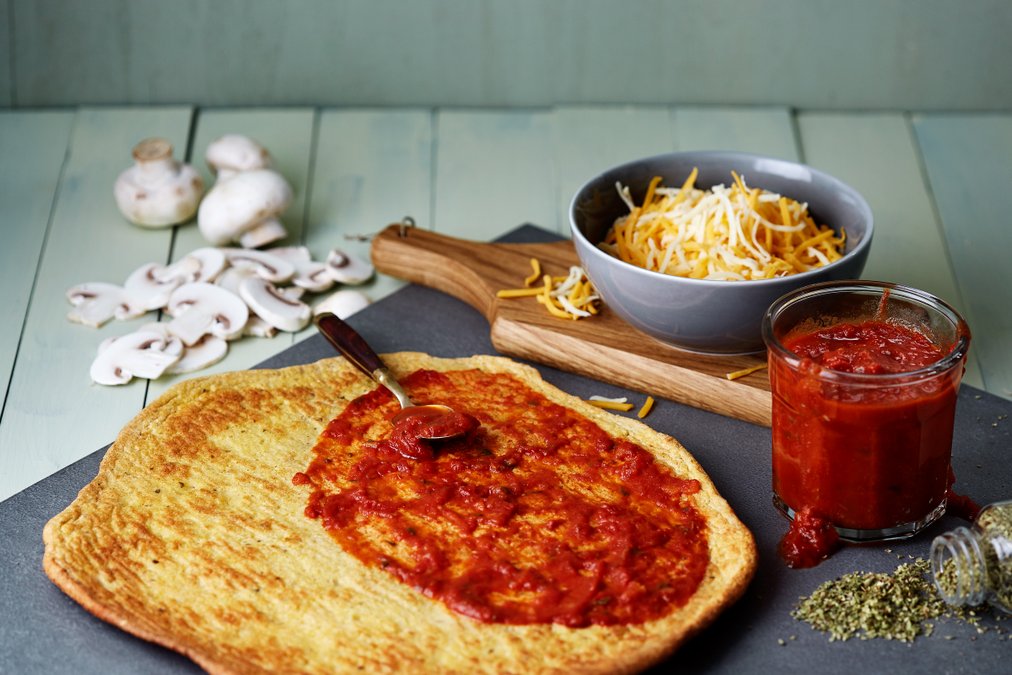 Krispig LCHF-pizzabotten
