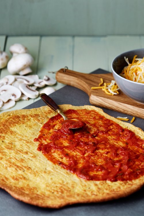 Krispig LCHF-pizzabotten