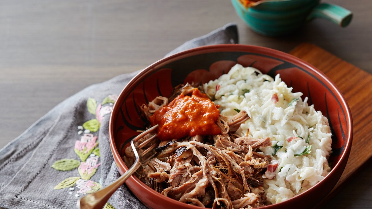Pulled pork med slaw
