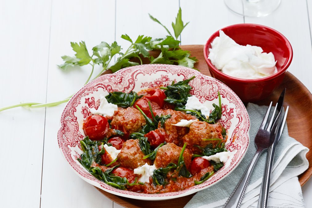 Italienska köttbullar med mozzarella
