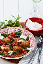 Italienska köttbullar med mozzarella