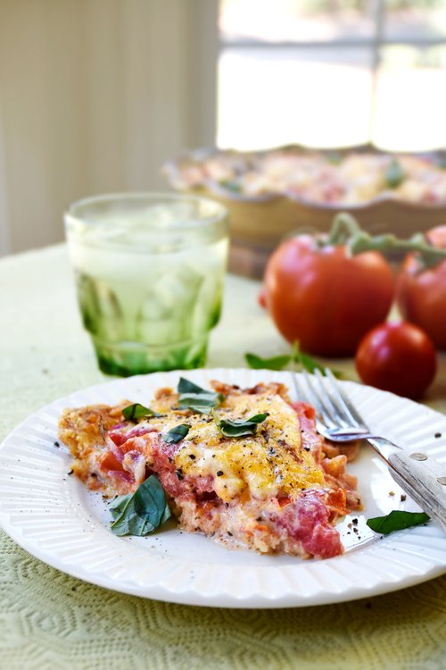 Kristies tomatpaj med parmesan