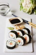 LCHF-sushi med blomkålsris