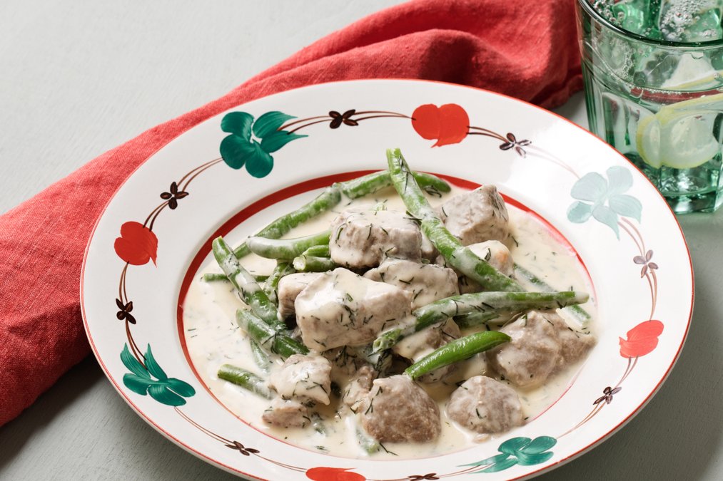 Dillkött med haricots verts