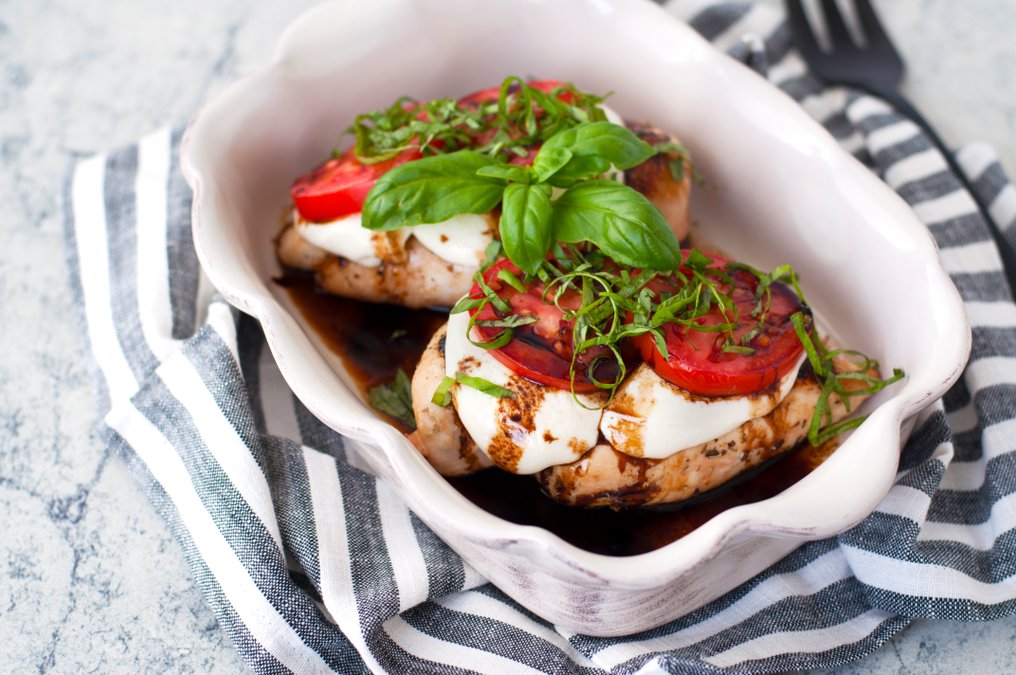 Caprese-kyckling