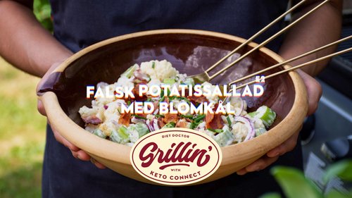 Falsk potatissallad med blomkål