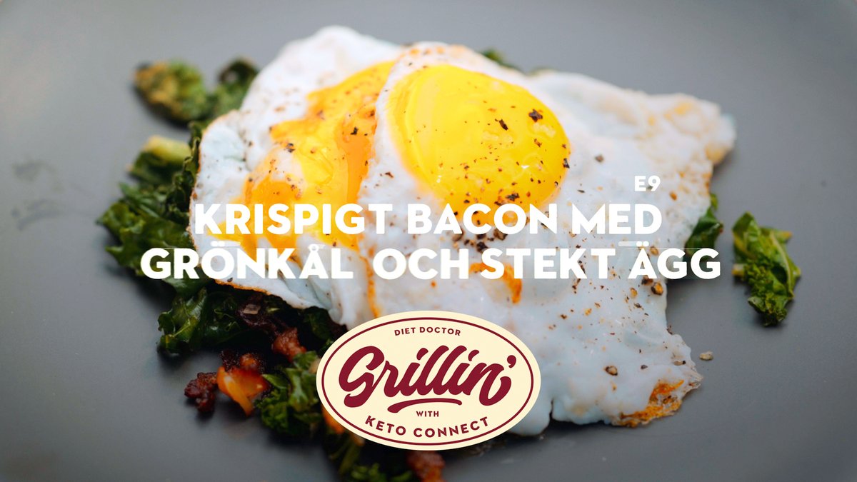 Grilla med KetoConnect: Krispigt bacon med grönkål och stekt ägg