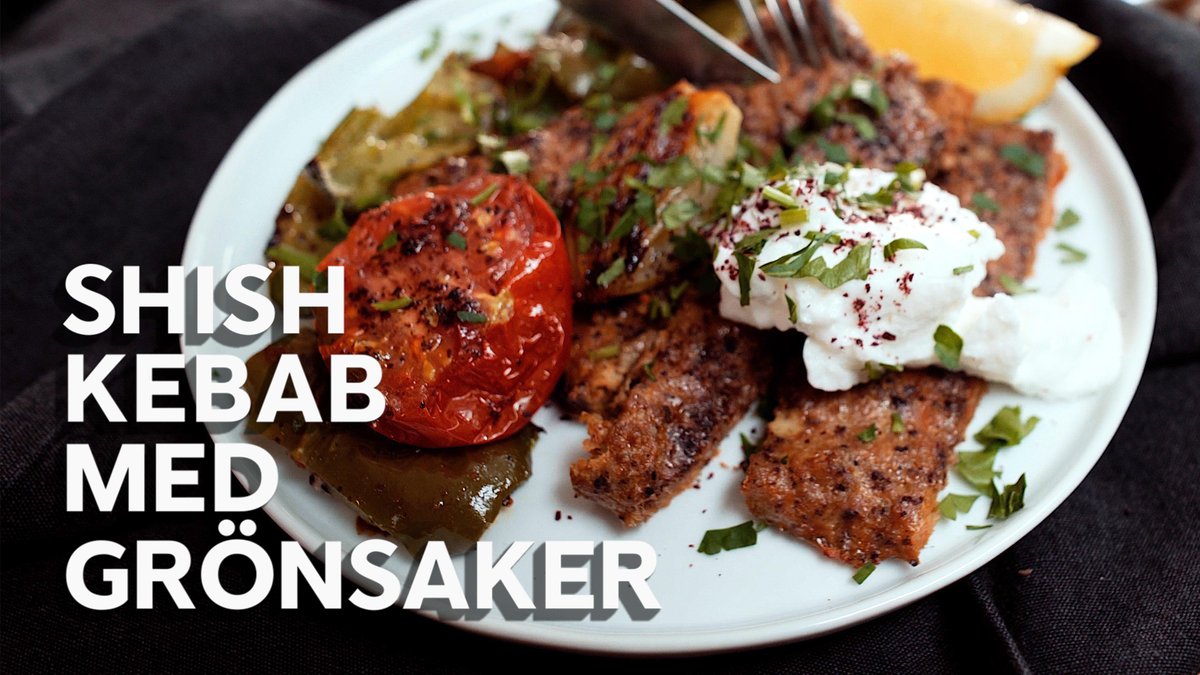 Matlagningsvideo: Shish kebab i ugn med vitlökskräm