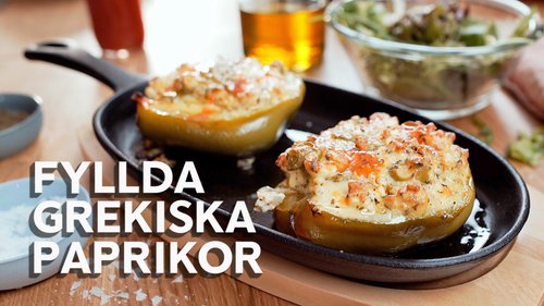 Fyllda grekiska paprikor