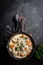 Parmesankyckling med champinjoner