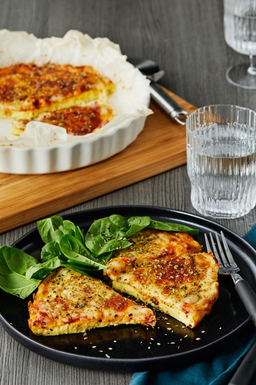 Pizza-omelett i ugn