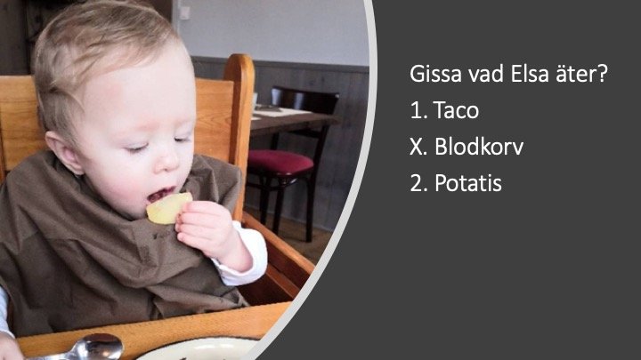 Elsa väckte uppseende på fransk restaurang