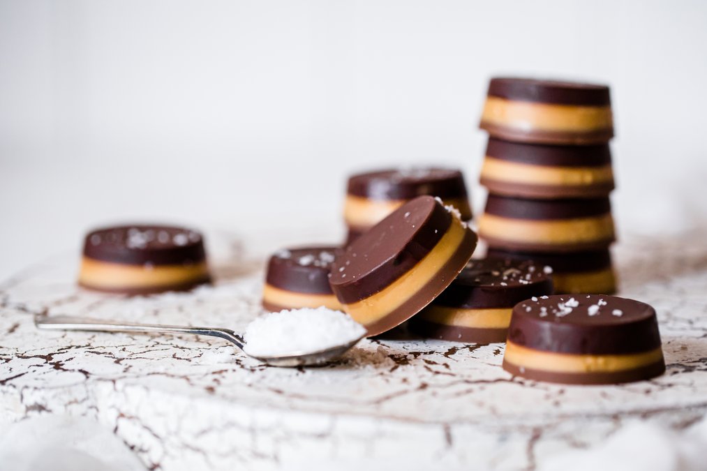 Sockerfria chokladpraliner med jordnötssmör