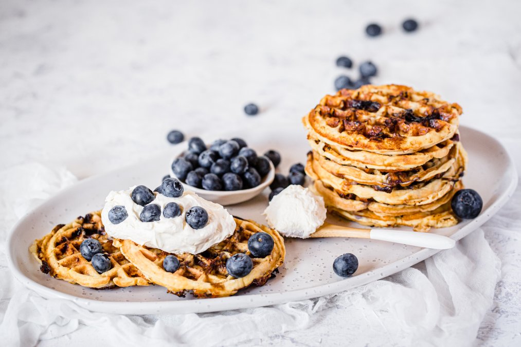 Blåbärschaffles