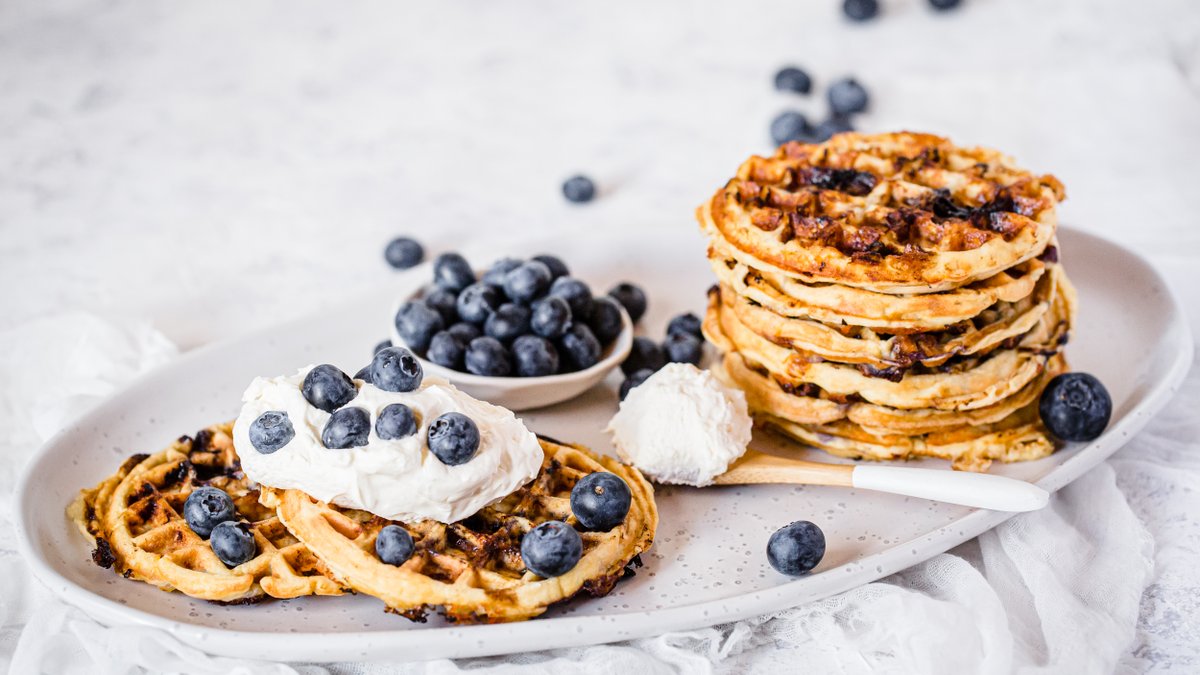 Blåbärschaffles