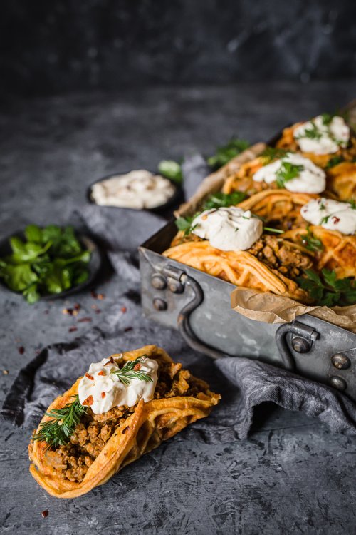 Taco-chaffles