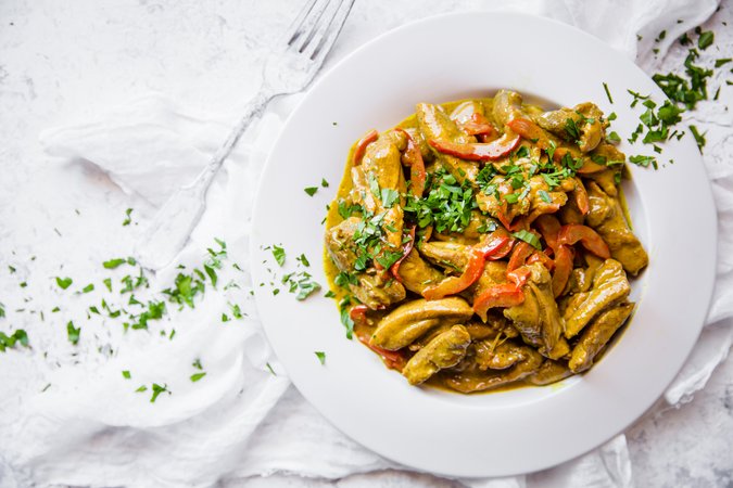 Snabb kyckling garam masala LCHF