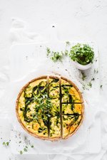 LCHF-paj med spenat och fetaost