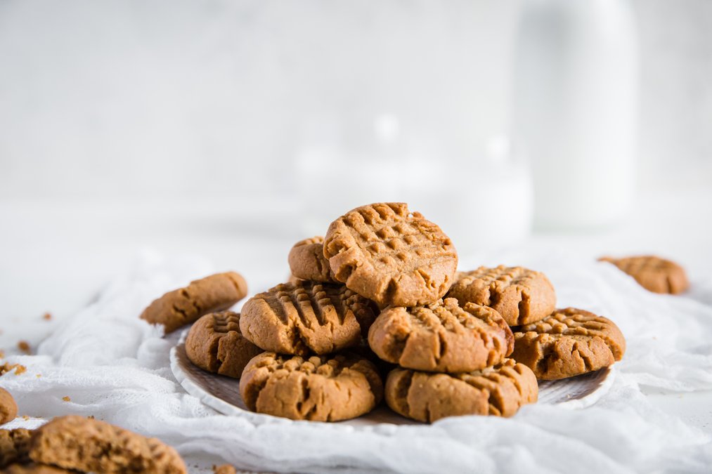 Sockerfria jordnötskakor