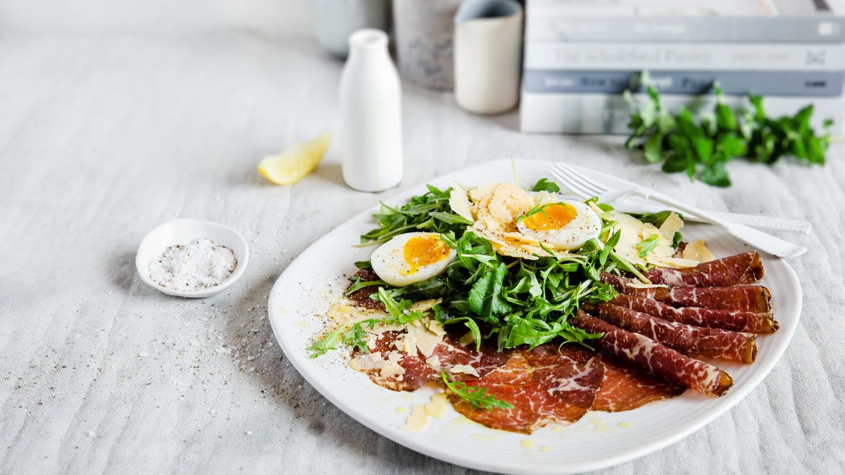 Italiensk plocktallrik med bresaola