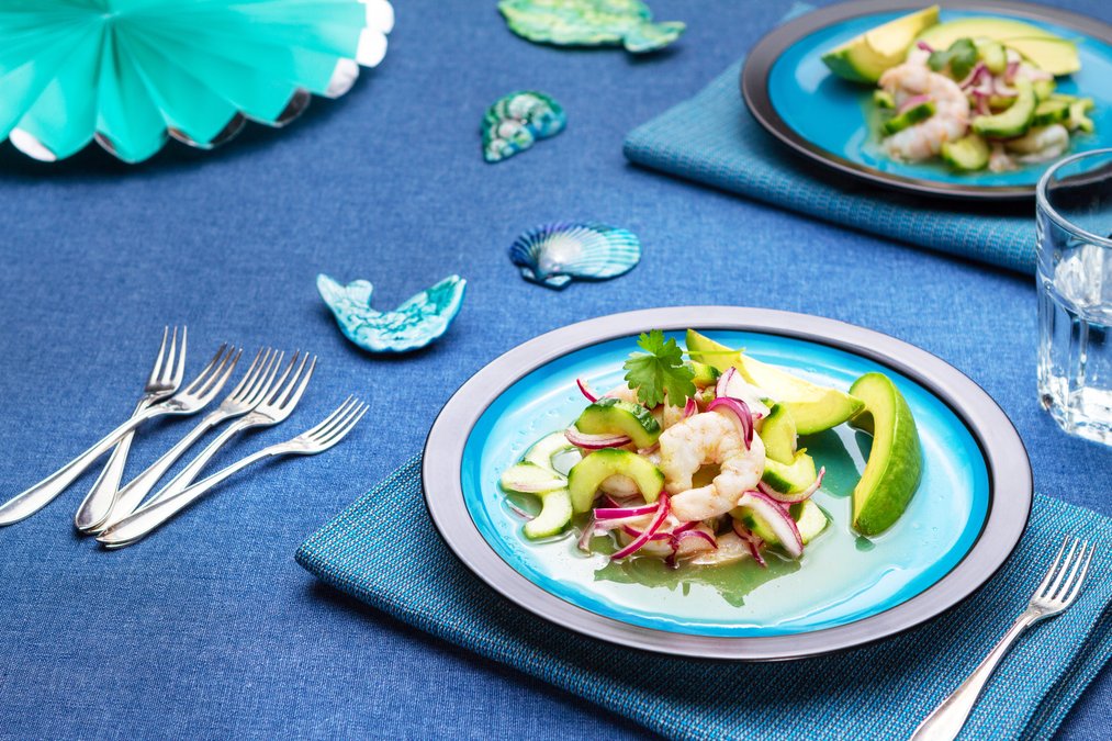 Mexikansk ceviche med räkor