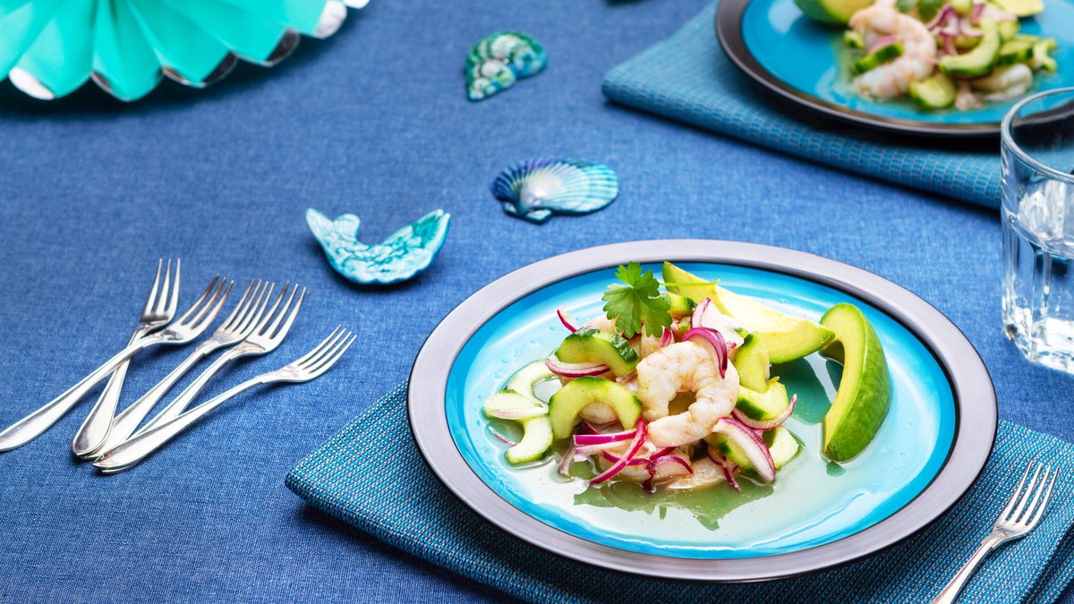 Mexikansk ceviche med räkor