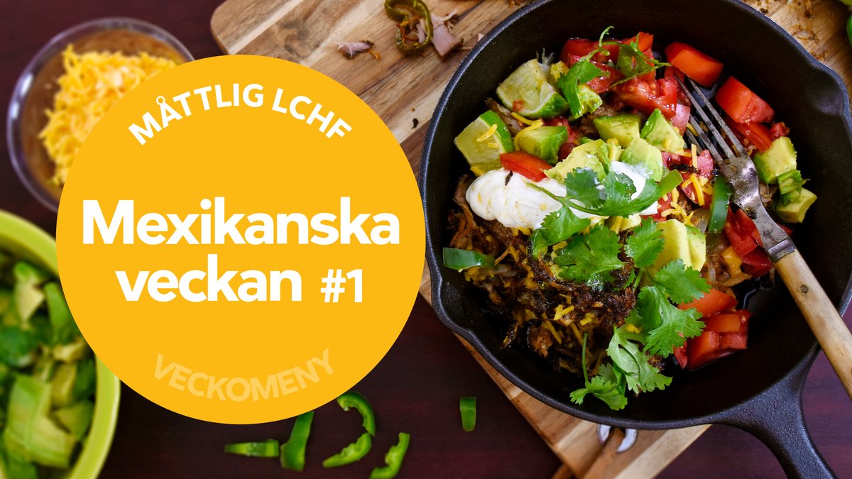 DD+ måttlig veckomeny: Mexikanska veckan #1