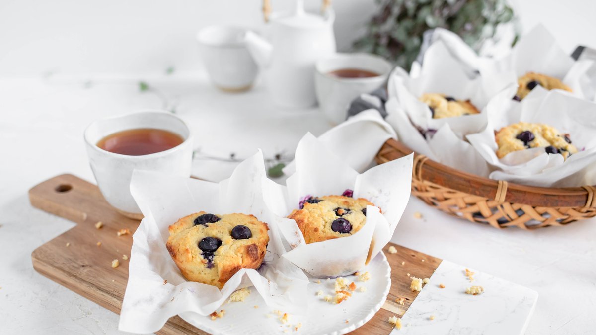 LCHF-blåbärsmuffins
