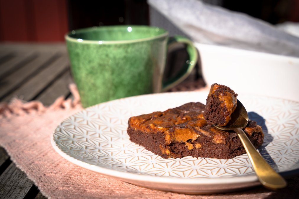 Proteinrika LCHF-brownies med jordnötssmör