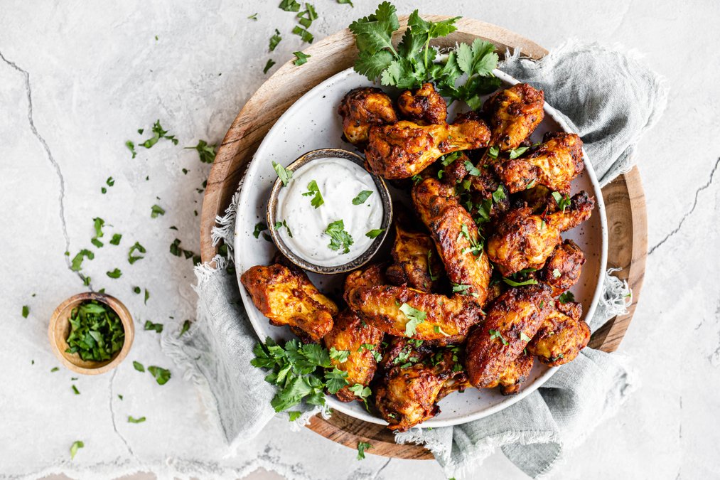 Indisk butterchicken med kycklingvingar