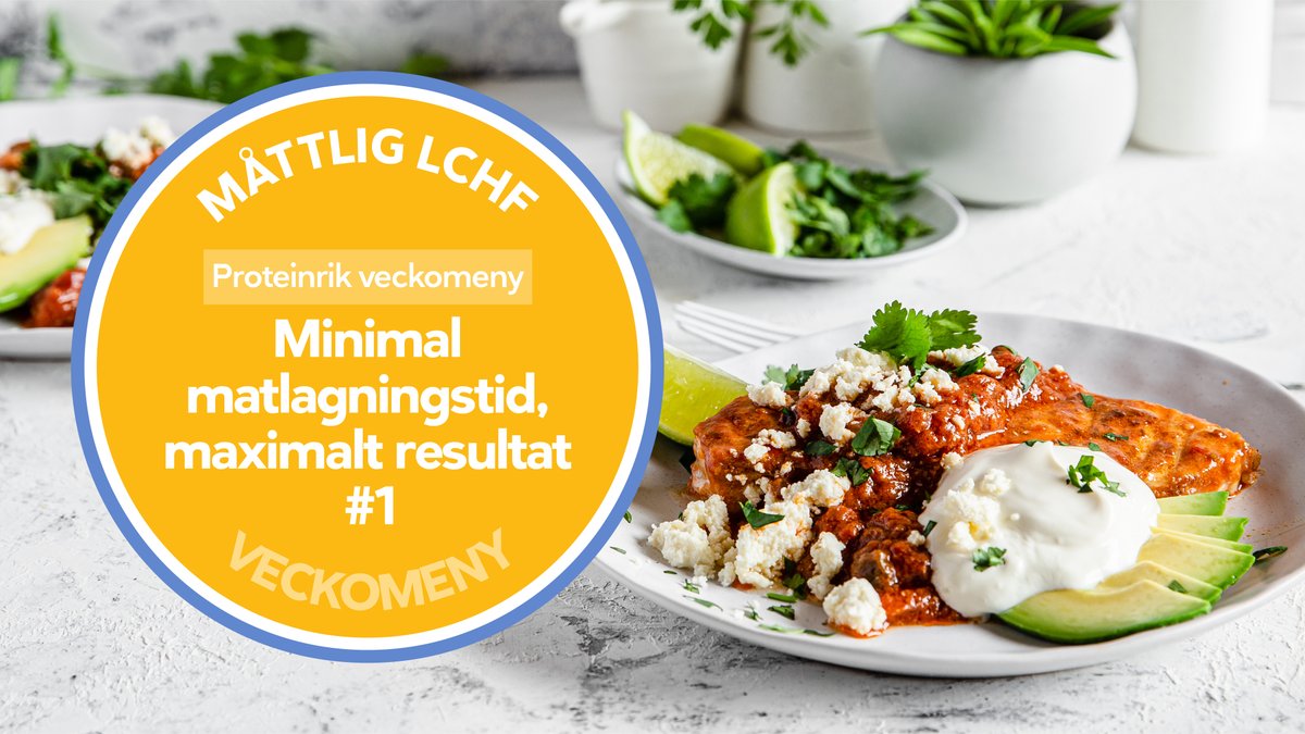 DD+ proteinrik veckomeny: Minimal matlagningstid, maximalt resultat #1