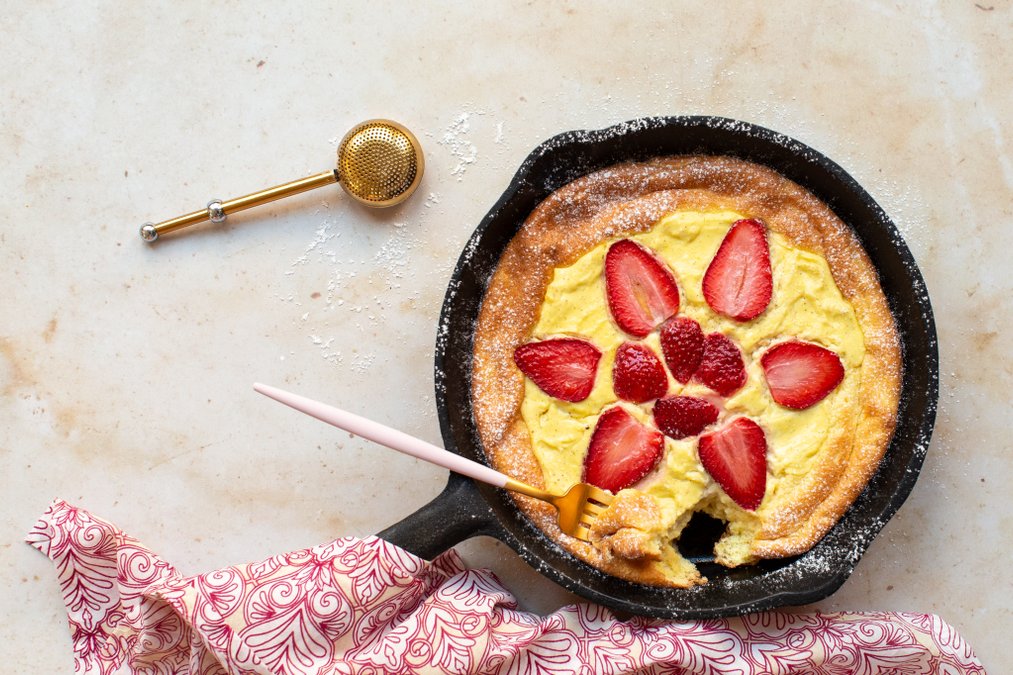 Jordgubbspannkaka à la LCHF