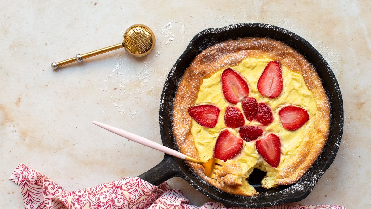 Jordgubbspannkaka à la LCHF