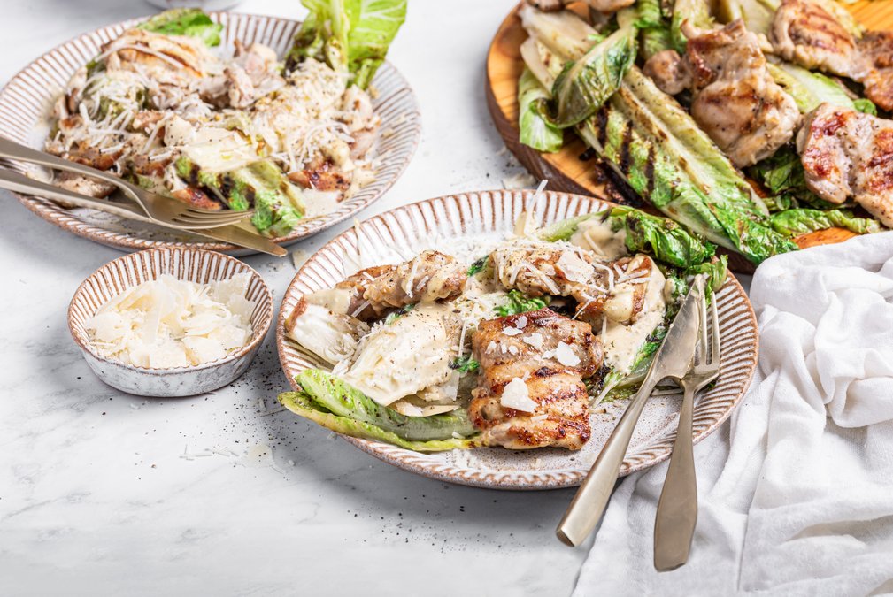 Caesarsallad med grillad kyckling