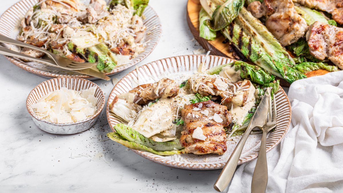Caesarsallad med grillad kyckling