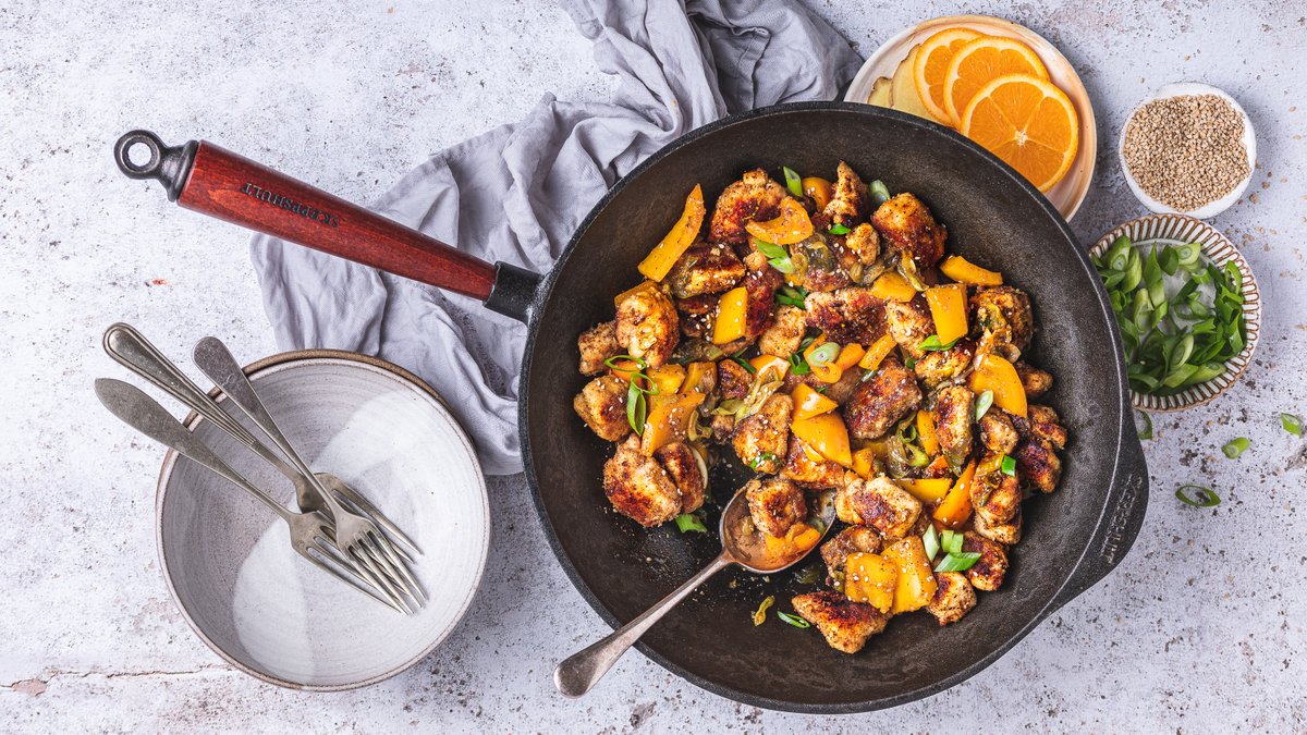 Asiatisk apelsinkyckling (orange chicken)