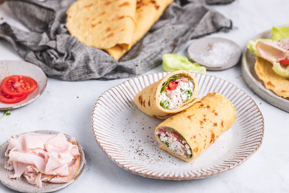 Proteinrika frukostwraps