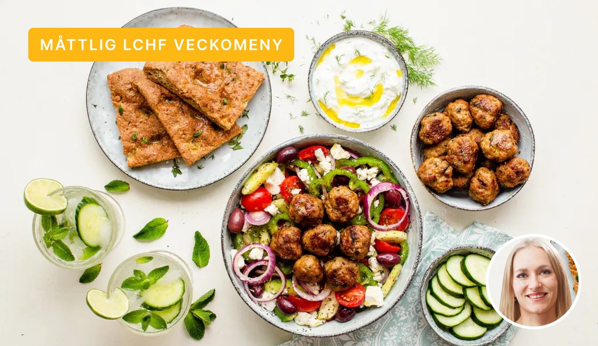 DD+ måttlig LCHF: Medelhavsvecka med Martina Slajerova