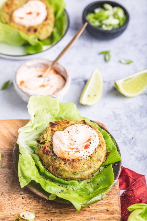 Räkburgare med lime och ingefära